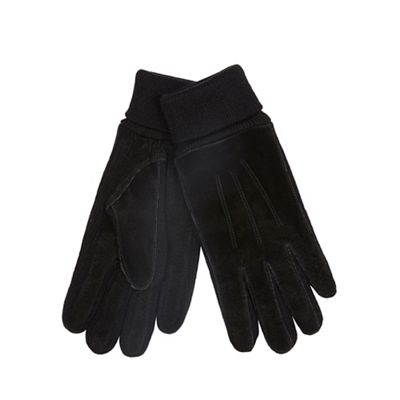 The Collection Black suede gloves